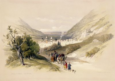 Entrance to Nablous, April 17th 1839, plate 41 from Volume I of 